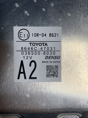 パーツ 8646C-47031 Prius ZVW52 Toyota Camera 2017-2018 Toyota Prius Forward Recognition Camera OEM!!! 8646C
