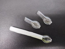 Glass Tip Filter Joint Tip 1.5 inch - Clear Glass Finger Saver Tips - 5 pack
