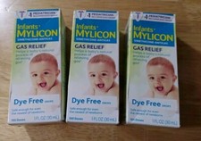 Infants Mylicon Gas Relief Drops Original Baby Antigas 1oz 3 Pack Exp 6/24