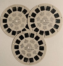View-Master AMERICA'S MAN IN SPACE B657 John Glenn 1962 3 Reel Set V4
