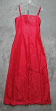 Jessica McClintock Gunne Sax Dress Womens 9 Red Millennium Collection 2000 Jrs