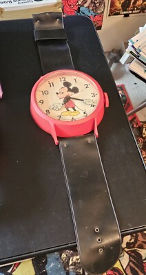 Mickey Mouse Watch Wall Clock Plug In - 33in Walt Disney