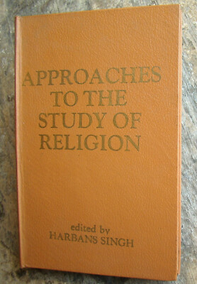 Approaches To The Study Of Religion: Seminar Papers ~1973~ Singh India Hindu ૐ