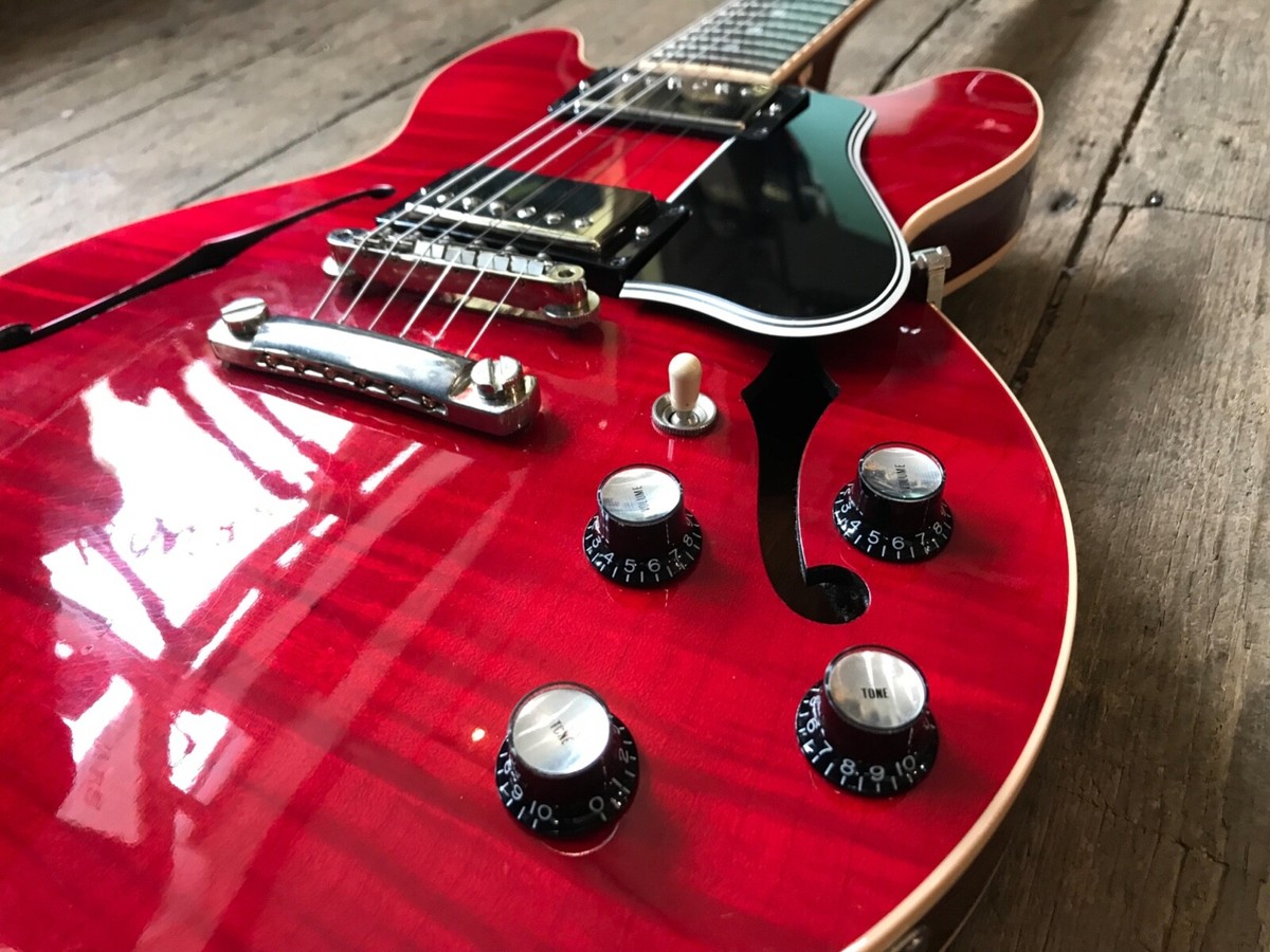 2009 GIBSON CUSTOM SHOP 336 IN CHERRY & ORIG. HARD SHELL CASE