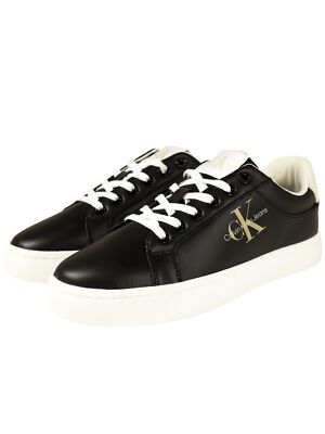 Calvin Klein Jeans Herren Schuhe Classic Cupsohle Contrast Schwarz