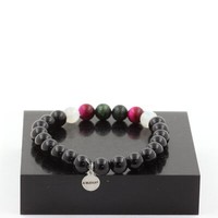 Mineralien Und Edelsteine. Armband Perlen Smaragd Aus Sambia + Selenit