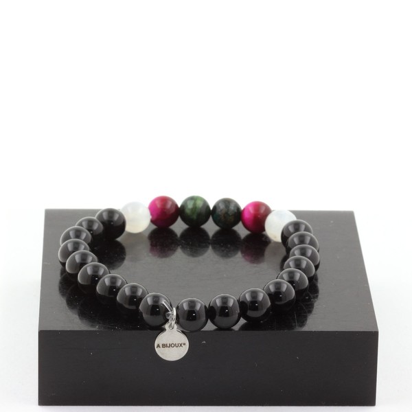Mineralien Und Edelsteine. Armband Perlen Smaragd Aus Sambia + Selenit-image