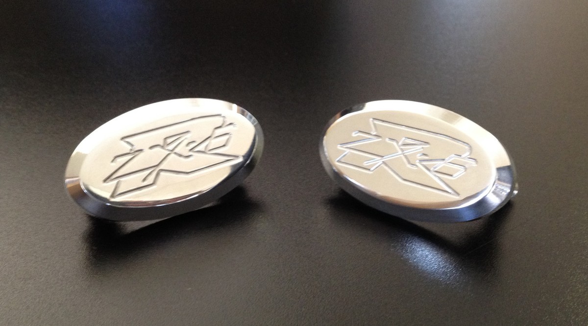 2005-2006 Kawasaki ZX6R DPS Polished Mirror Block Offs Plates Hole