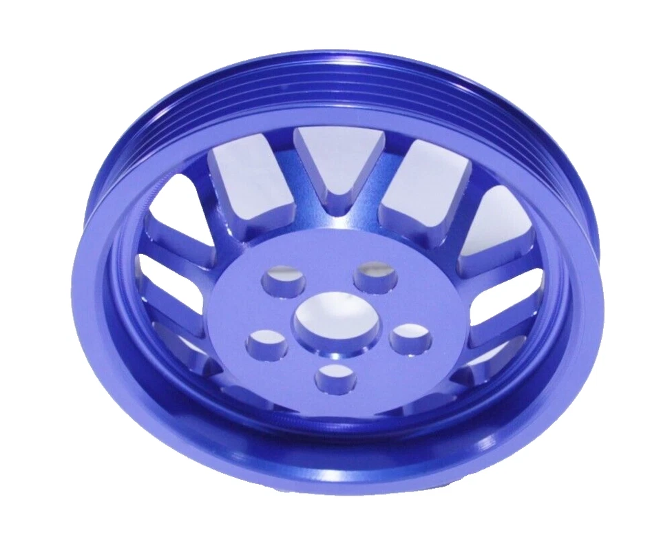 Polia de manivela para 06-12 VW Jetta/Beetle/Golf/Passat/Rabbite 2.5L 2480CC DOHC AZUL - Imagem 2 de 4