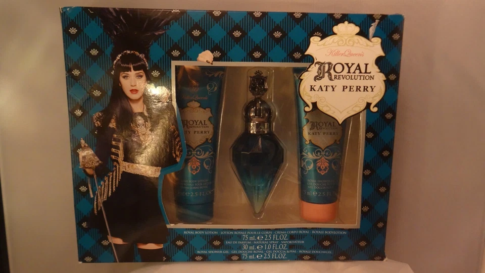 Katy Perry Royal Revolution Juego de 3 piezas Eau De Parfum 1 oz Loción Corporal y Gel de Ducha 2.5 Foto 2 de 2