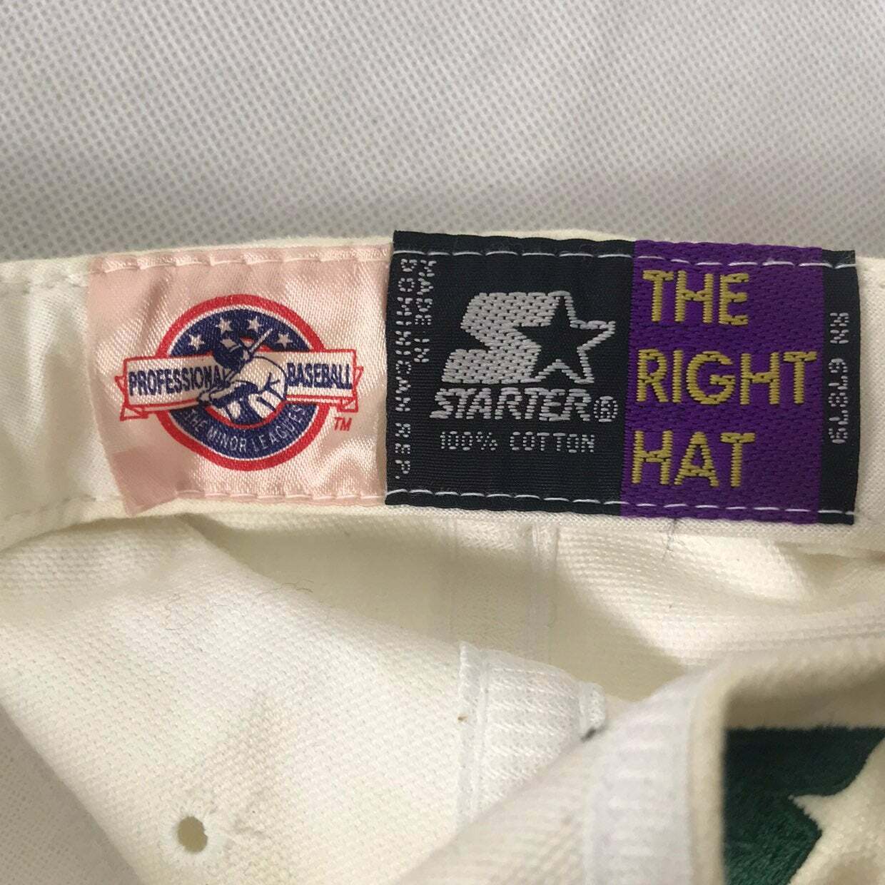 Starter Bisons White Baseball Adjustable Trucker … - image 5