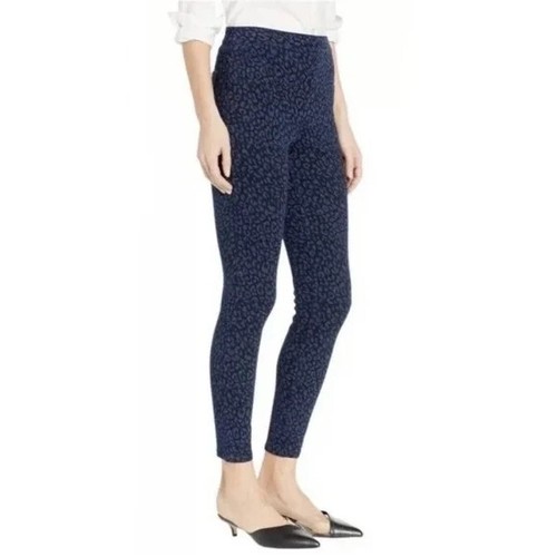 Spanx Women's Blue Animal Print JEAN-ISH Ankle Leggings, Size Small (2-4) - Picture 2 of 9