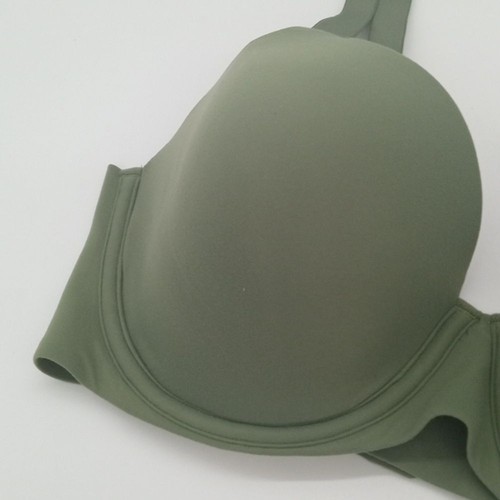 Aerie Bra Womens 34D SMOOTHEZ Full Coverage Lightly Lined Olive Fun Green NWOT - Picture 3 of 7