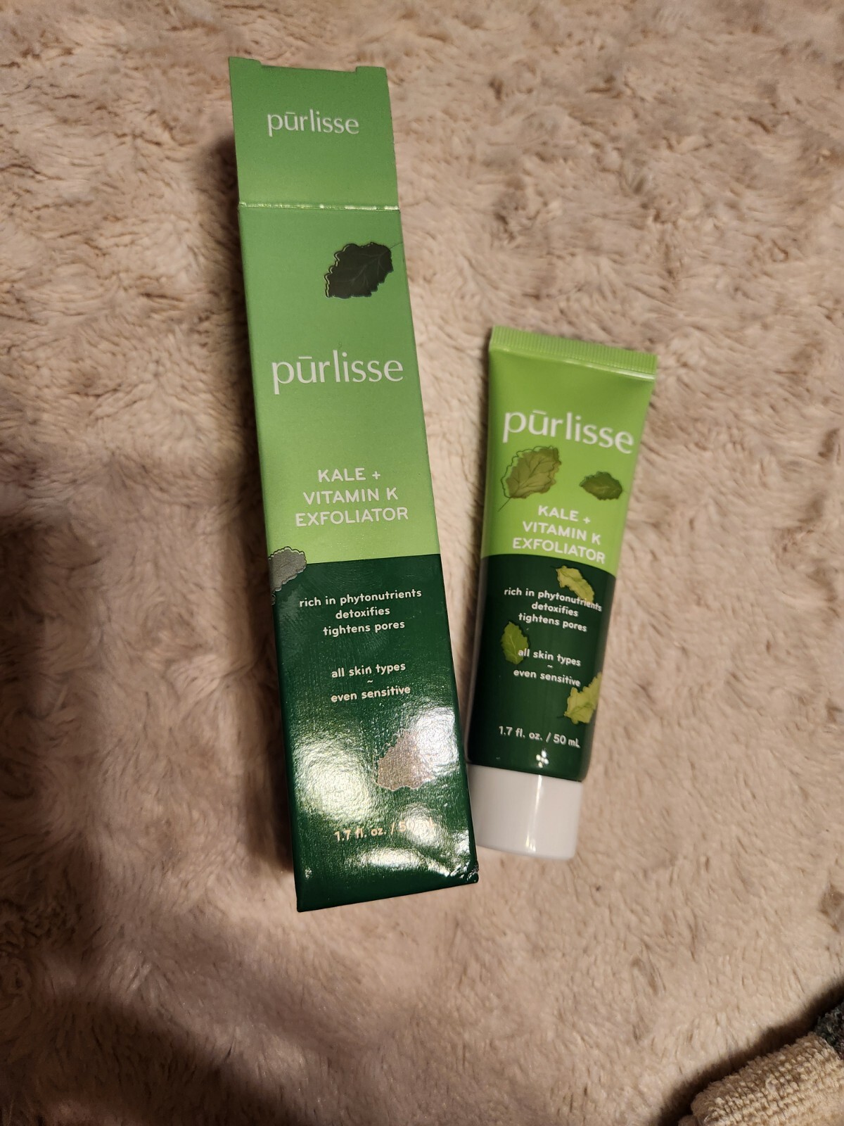 Purlisse Kale Vitamin K Exfoliator 1.7oz Full Size Sealed Fresh-image
