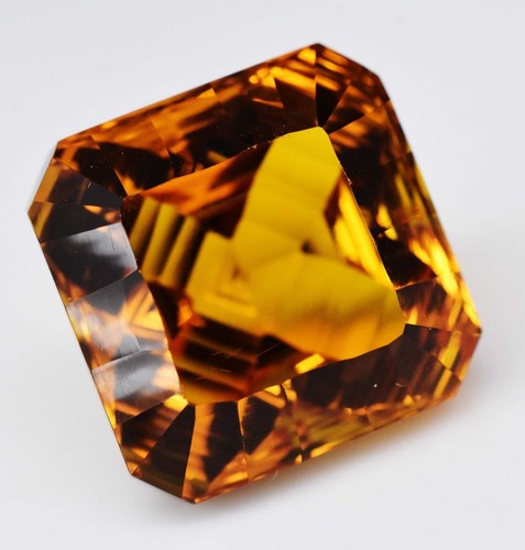 22.20 Ct Natural Orange Topazolite Garnet Concave Cut Loose Gemstone, Namibia