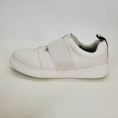 Amapo Mens Athletic Shoes White Low Top Slip Ons EUR 43