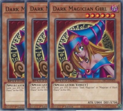 Yugioh - Dark Magician Girl x 3 - 1st Edition NM - Free