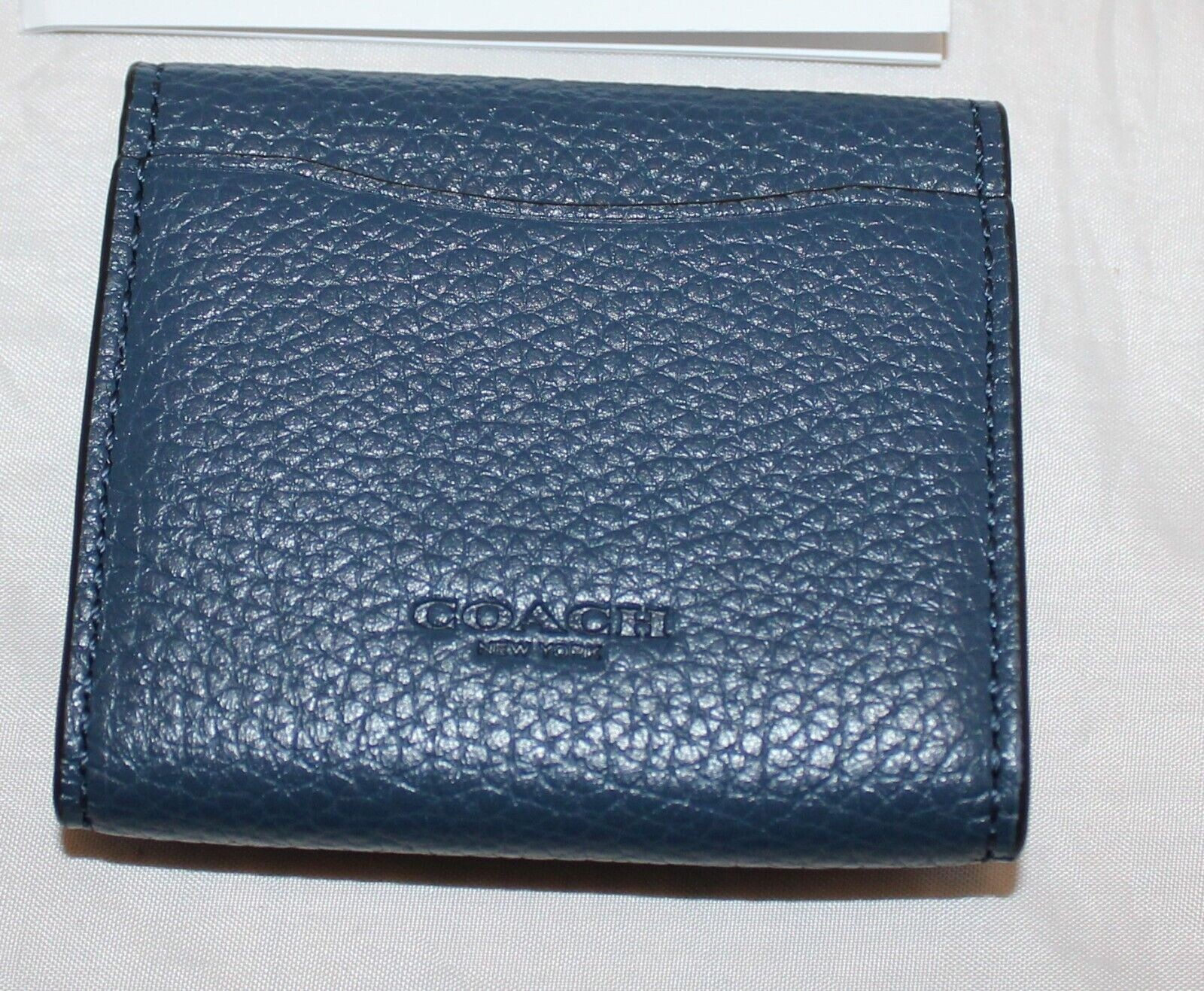 Coach Leather Corded Earbud Case F25472 Denim Blue eBay