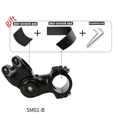 Motorcycle Handlebar Mount Invisible Monopod Selfie Stick for Gopro Insta360 Cam