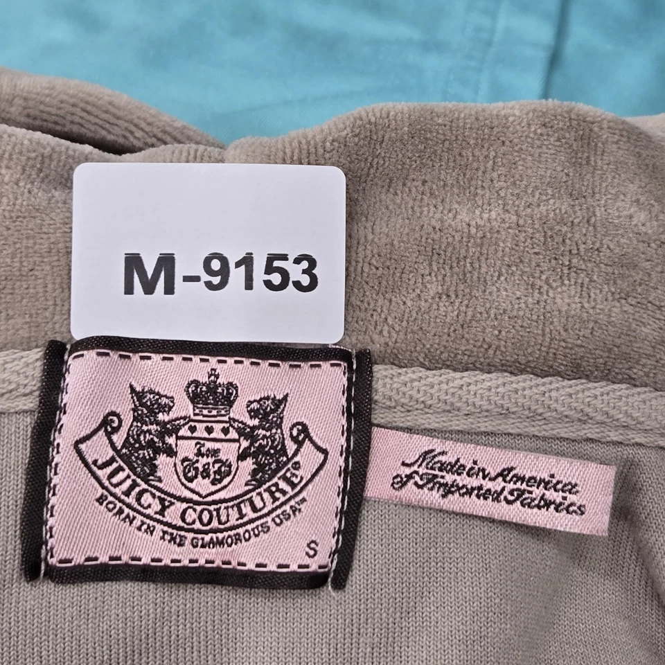 Женская толстовка с капюшоном Juicy Couture S коричневая с длинным рукавом велюровая дорожка - Изображение 2 из 4