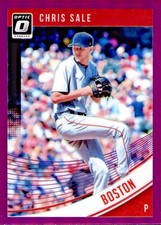2018 Donruss Optic Chris Sale Purple Prizm #106 - Boston Red Sox