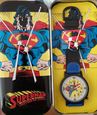 Rare Superman The Man of Steel Watch/compass DC 1991 Vintage Original Tin