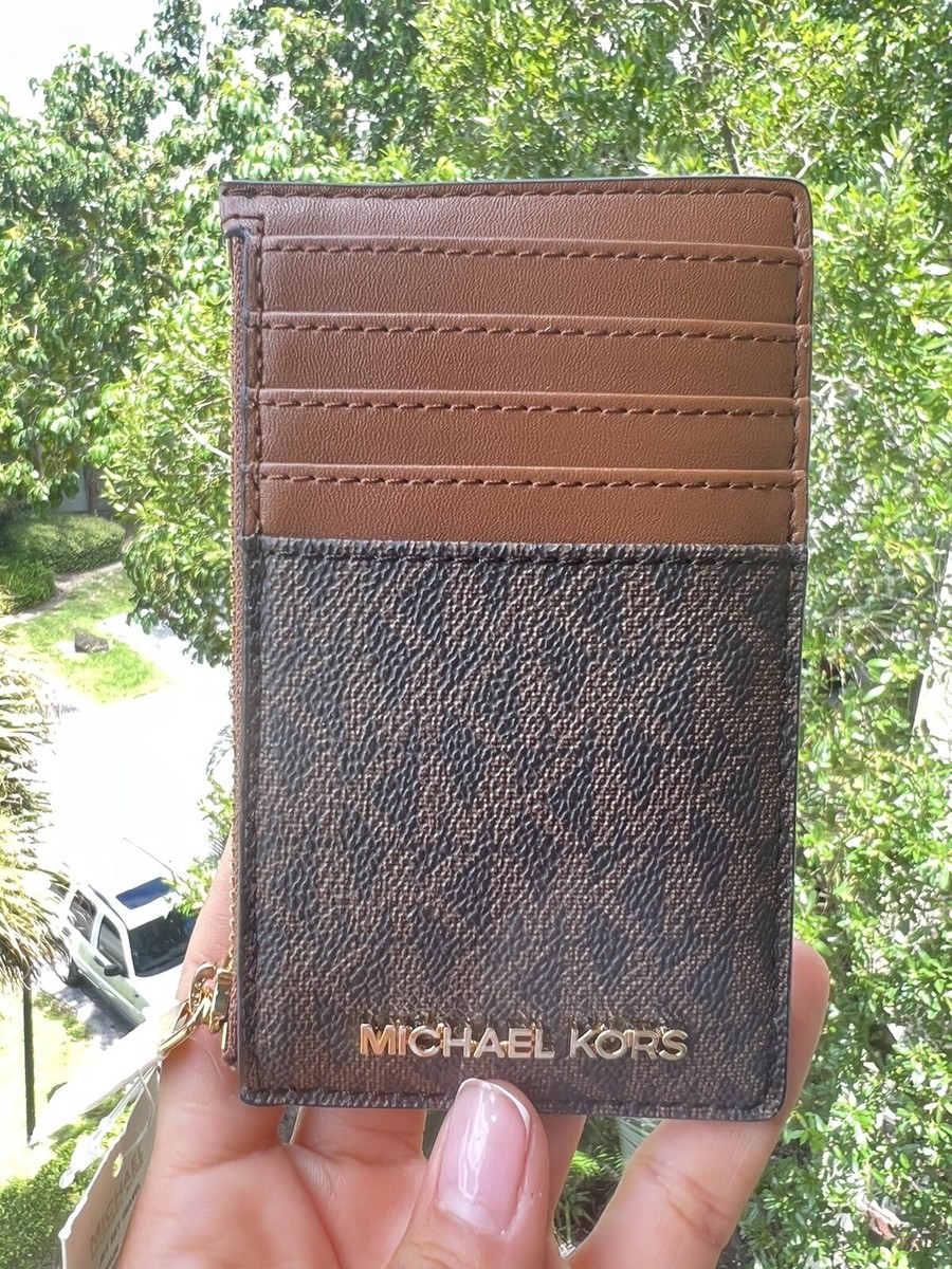 コインケース・小銭入れ MICHAEL Michael Kors JET SET Card Case Michael kors Ladies jet set travel top zip card case Wallet