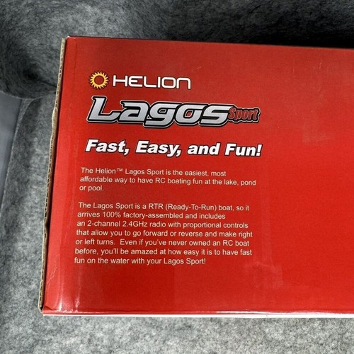 Helion Lagos Sport RTR Boat R/C Blue Mini with Remote Control High Speed - Picture 6 of 10