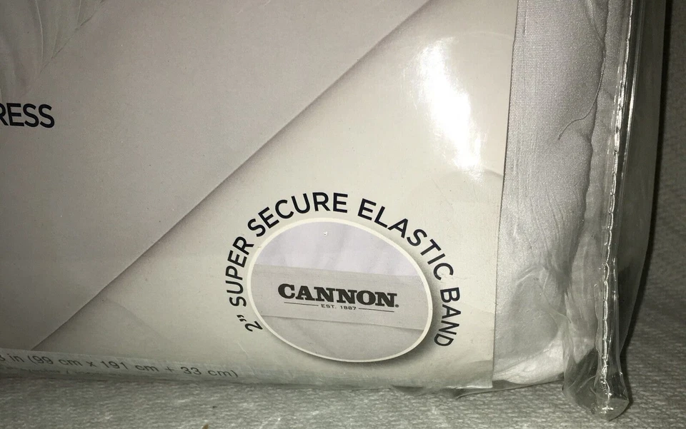 Almohadilla de colchón CANNON Total Comfort TAMAÑO DOBLE almohadilla de colchón nuevo paquete al por menor Foto 3 de 4