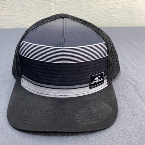 ONeill Hat Cap Snap Back Black Gray Foam Mesh Out… - image 1
