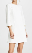 Alice and Olivia gem 3/4 sleeve shift dress White 4