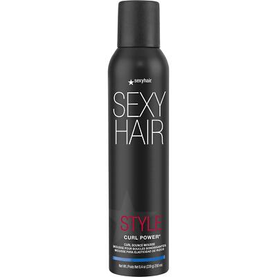 SexyHair Style Curl Power Curl Bounce Mousse, 8.5 Oz