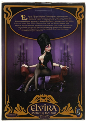 ELECTRIC TIKI ELVIRA MAQUETTE STATUE MISTRESS OF THE DARK Tooned