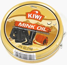 new 1 KIWI MINK OIL Paste Conditioner  WaterProofer proTect LEATHER Boot shoes