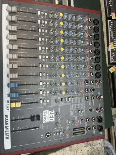 Allen & Heath ZED60-14FX Live and Studio Mixer with Digital FX and USB Port ZED