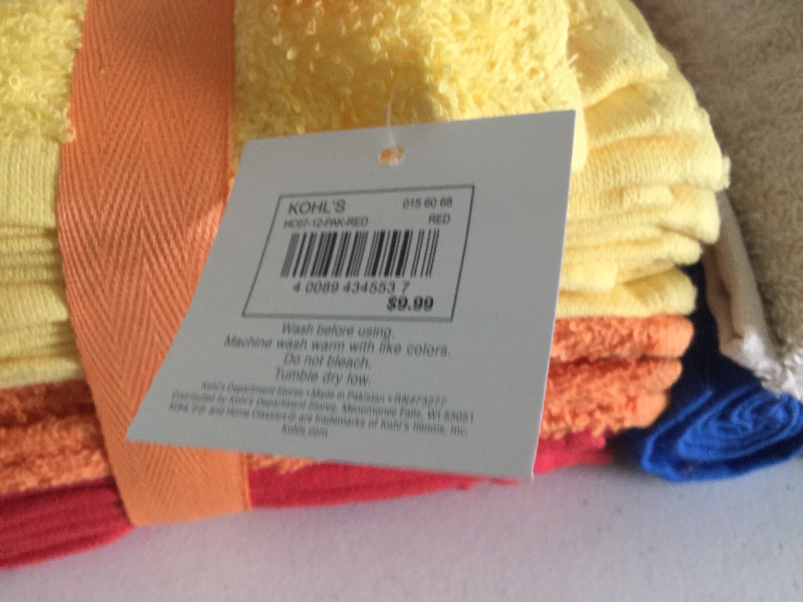 Kohl’s 21 Washcloth’s. Variety Colors. NEW. eBay