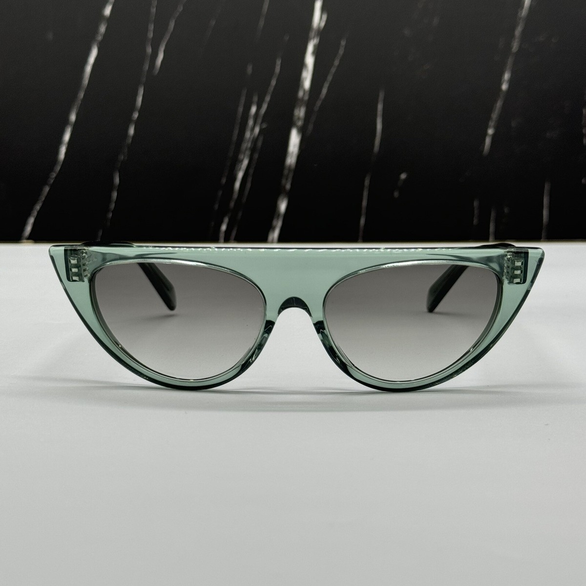NEW CL40228I 93B CELINE GREEN GREY CAT EYE WOMEN CELINE SUNGLASSES NEW CELINE CL40228I 93B CELINE GREEN GREY GRADIENT CAT EYE  main image 3