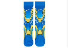 Supreme x Nike Spark Crew Socks - Size 4 - Blue - NEW