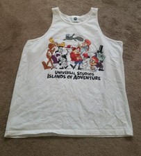 Universal Studios Rocky and Bullwinkle Tank Top XXL Made In USA