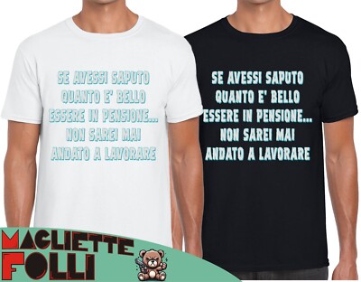 Pensione Gadget Regalo Pensionato Scherzo Uomo E Donna T-shirt da uomo con stampa posteriore Pensione Gadget Regalo Pensionato Scherzo Uomo E Donna T-shirt da uomo con stampa posteriore