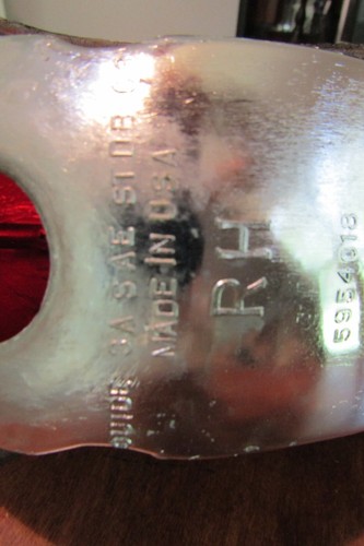 1963 Oldsmobile right side tail light lens chrome bezel surround trim - Picture 14 of 14