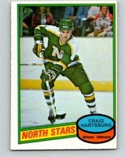 (HCW) 1980-81 O-Pee-Chee #317 Craig Hartsburg  RC Rookie Minnesota  V11532