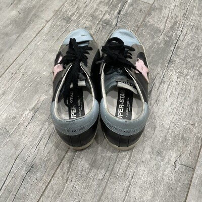 GOLDEN GOOSE Superstar Low Top Sneakers Black Pink Star Private