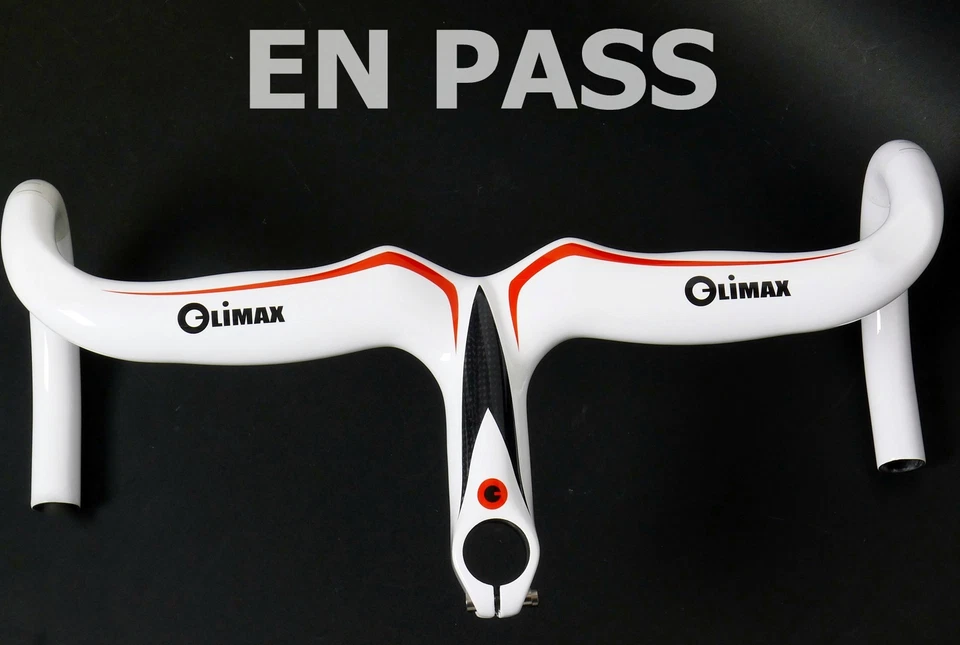 mr-ride 42x10cm 335g Climax 3K Carbon Integrated Handlebar stem HR03B White - Image 2 of 4