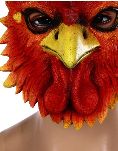 3D Lion Rooster Frog Dinosaur Masquerade Face Mask Wild Animal Costume Book Week - Picture 22 of 30