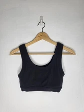 ALO YOGA Wellness Ribbed Bra Women's Size XS Black