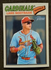 2026 Topps Heritage Lars Nootbaar #198 White Chrome Parallel STL Cardinals