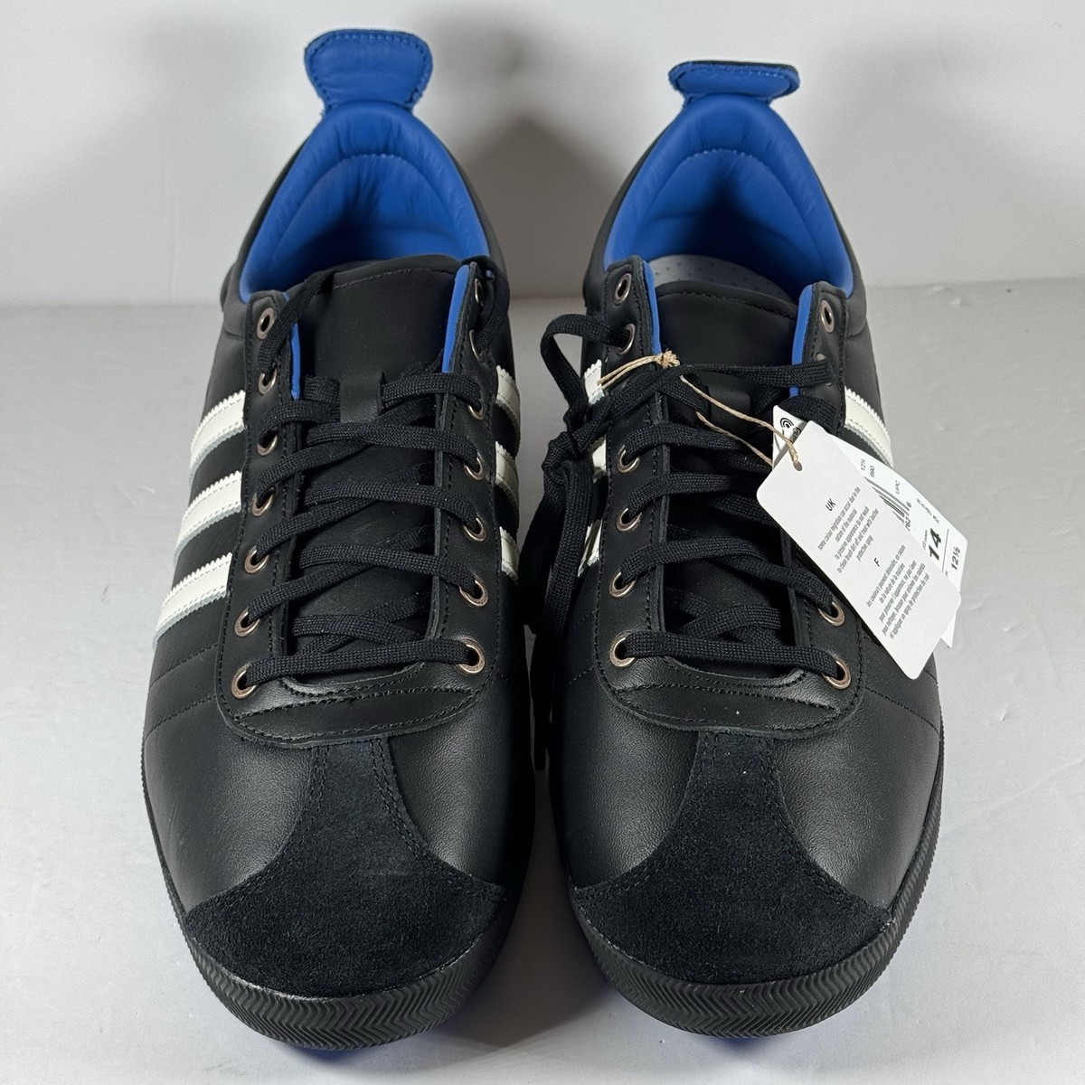 Adidas Men's Samba 62 Core Black/White/Blue IH8603 OG Leather | eBay