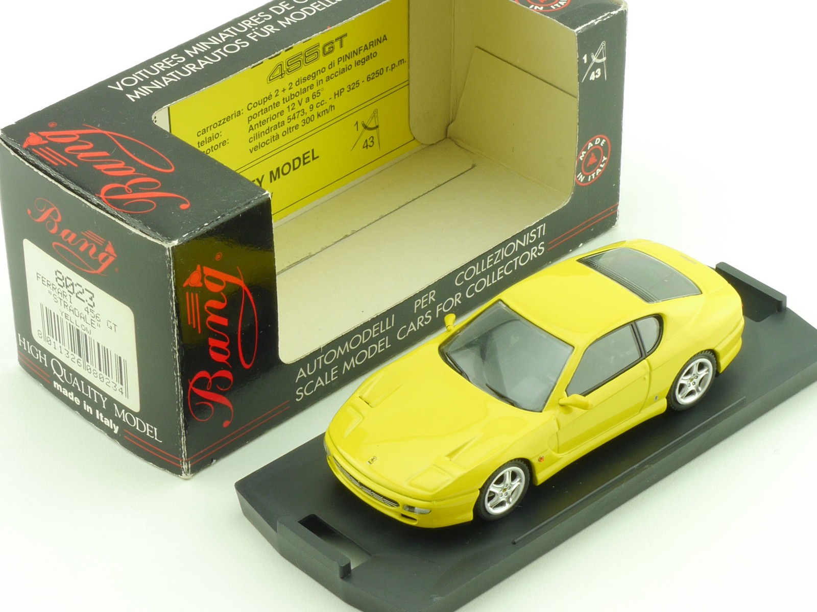 Bang 8023 Ferrari 456 GT Stradale Pininfarina Coupe 1:43 OVP 1603-10-41