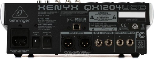 Behringer Xenyx QX1204USB Mixer with USB and Effects - Picture 6 of 7